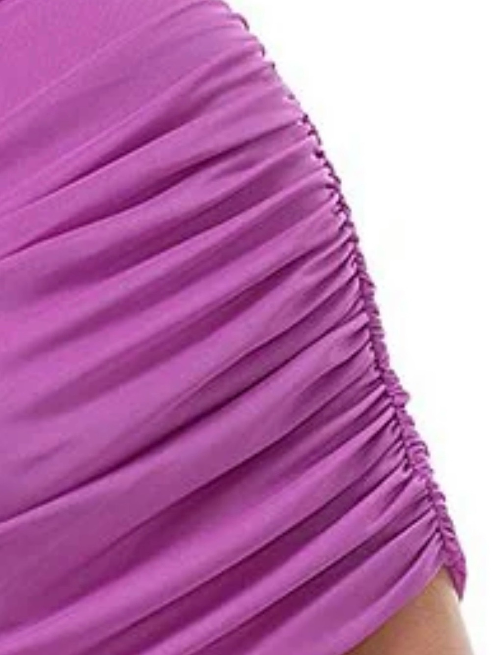 AFRM One-Shoulder Ruched Top - Violet Purple - Picture 4 of 7